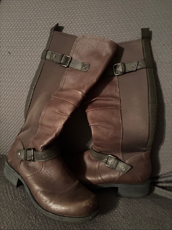 Earth Origins Shoes - Earth Origins Women's Brown Mid-Calf Buckle Riding Boots